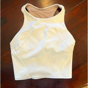 Lululemon White Align High-neck tank, size 2